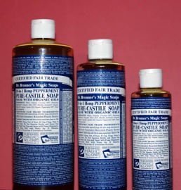 Dr. Bronner's Peppermint Liquid Castile Soap